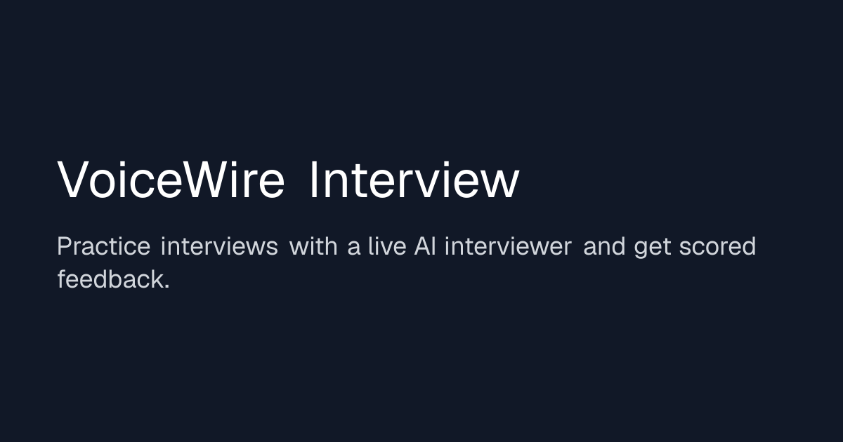 I built a full-duplex voice agent where you can prepare for interview with Privacy. CV PII Masked, V